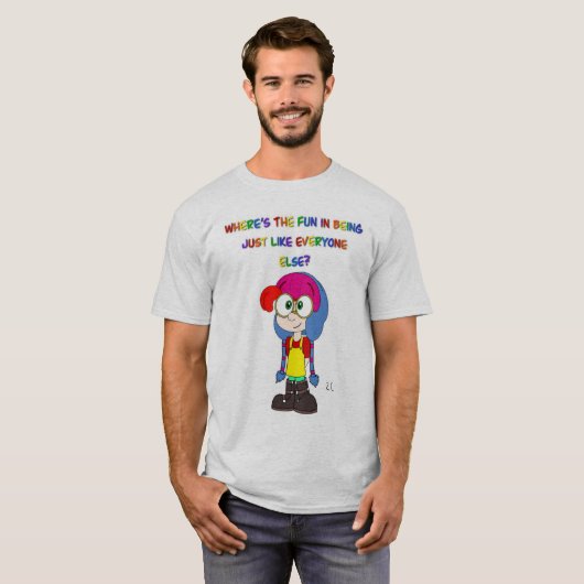 Be yourself shirt tシャツ (正面フル)