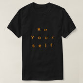 Be Yourself – Simple Text Minimal Typography T-Shi Tシャツ (デザイン正面)