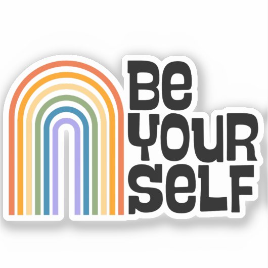 Be Yourself Sticker シール (正面)