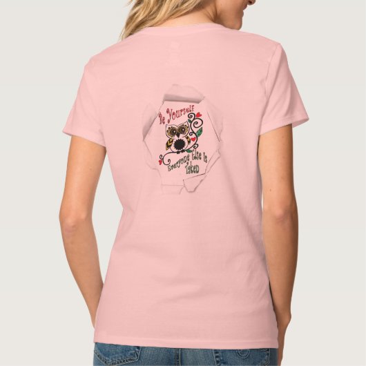 Be Yourself V neck Tシャツ (裏面)