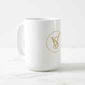Be Yourself VS Monogram Logo コーヒーマグカップ (正面左)