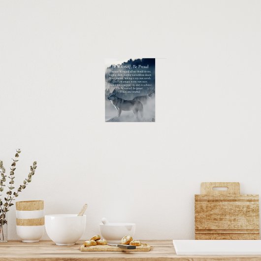 Be Yourself Wolfのポスター ポスター (キッチン)