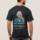 Bea Arthur Icon Collageシャツ Tシャツ (裏面)