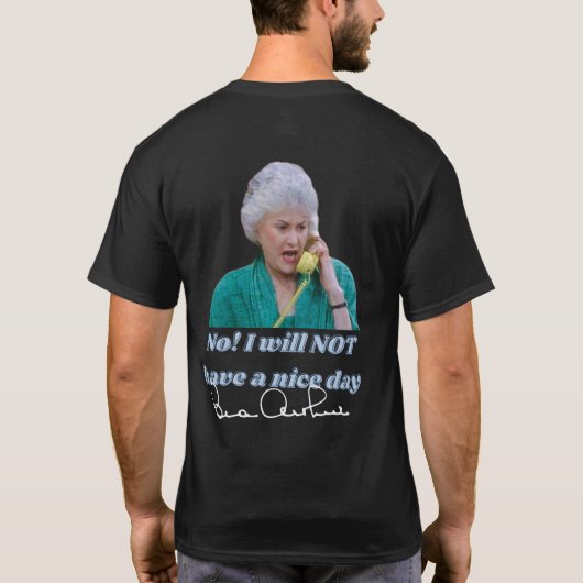 Bea Arthur Icon Collageシャツ Tシャツ (裏面)