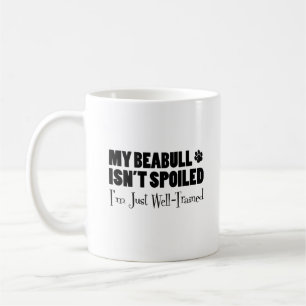 Beabullはだめにされなくて私ちょうどよく訓練されていますです コーヒーマグカップ