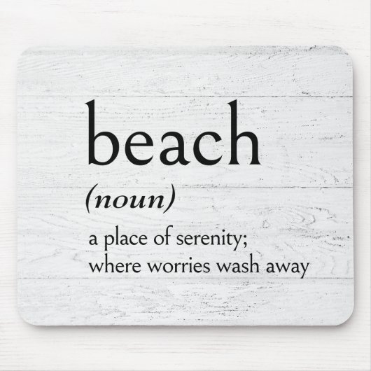 BEACHの定義 マウスパッド (正面)