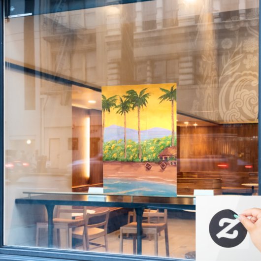 Beach ウィンドウサイン (カフェ窓)