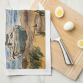 Beach キッチンタオル (四つ折り)