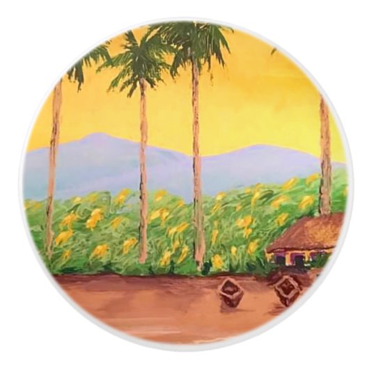 Beach セラミックノブ (正面)