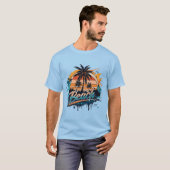 “Beach” ビビット スプラッシュ Tシャツ (正面フル)