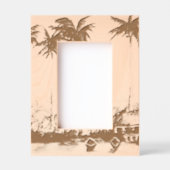 Beach レーザー彫刻フレーム (正面)