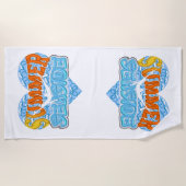 Beach and Back Soon ビーチタオル (正面)