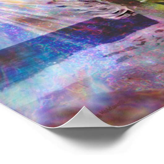 Beach Angel of Light Wall Art Print ポスター (角)