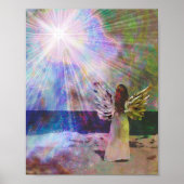 Beach Angel of Light Wall Art Print ポスター (正面)