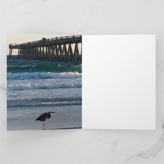 Beach  announcement postcard カード (内部)