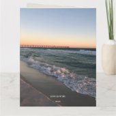 Beach  announcement postcard カード (裏面)