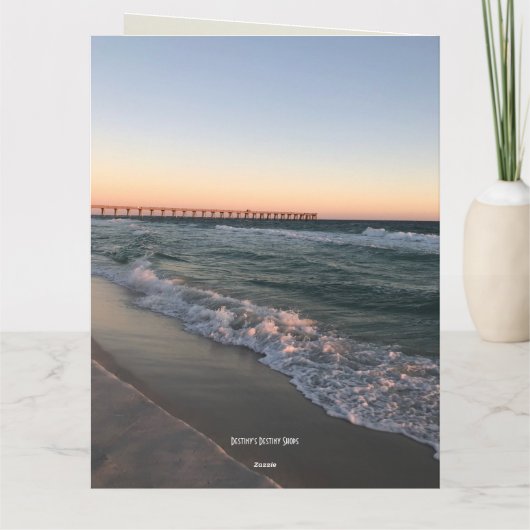 Beach  announcement postcard カード (裏面)