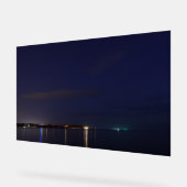 Beach at Night Acrylic Sign アクリルサイン (傾斜)