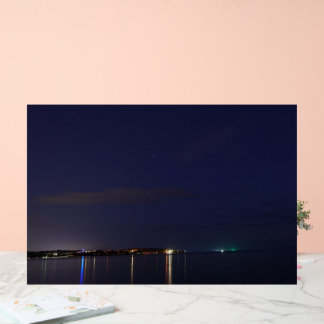 Beach at Night Acrylic Sign アクリルサイン