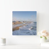 Beach at Ocean City, Maryland スクエア壁時計 (ホーム)