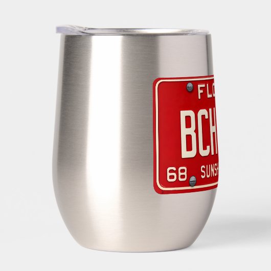 Beach Babe 1969 | Retro Red Florida License Plate (右面)