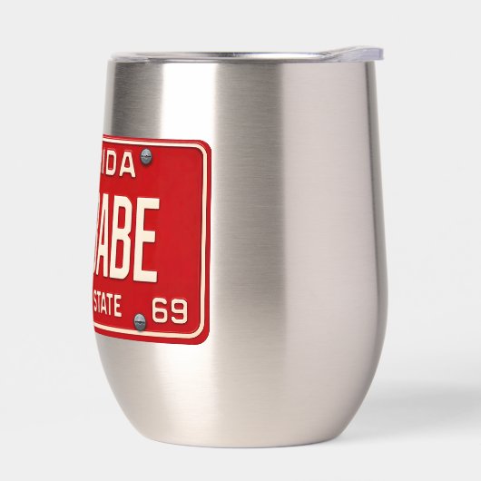 Beach Babe 1969 | Retro Red Florida License Plate (左面)