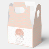 Beach Babe Seashell Pink Girl Baby Shower フェイバーボックス (オープン)