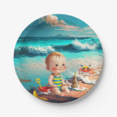 Beach Baby ペーパープレート (正面)