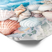 Beach Baby Kids Room Personalized Poster ポスター (角)