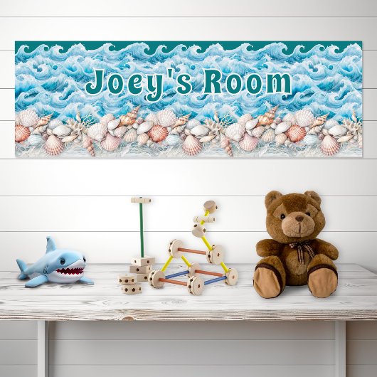 Beach Baby Kids Room Personalized Poster ポスター