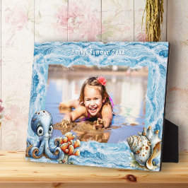Beach Baby Ocean Water and Sea Life Photo Frame フォトプラーク
