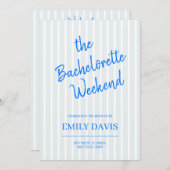 Beach Bachelorette Invitation, Bach Party Weekend  招待状 (正面/裏面)