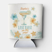 Beach Bachelorette Last Toast on the Coast Custom 缶クーラー (正面)