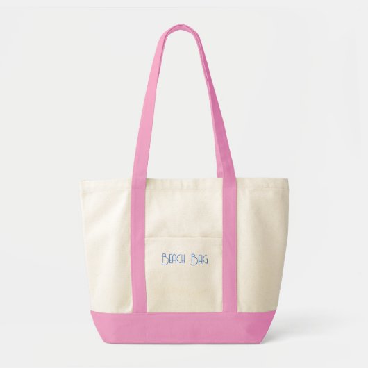 “Beach Bag” Canvas Boat Tote – Stylish & Spacious  トートバッグ (正面)
