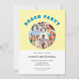 Beach Ball Shape Photos Beach Party 招待状