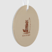 Beach Bandit Raccoon Surfer – Funny Vintage オーナメント (正面)