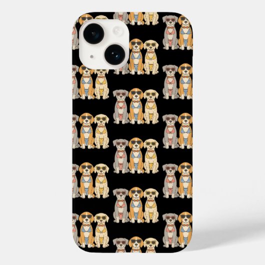 Beach Barkers ビキニトリオ Case-Mate iPhoneケース (裏面)