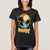 Beach   Beaching with Sunset  Palm Beach Holiday Tシャツ (正面)