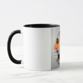 "Beach Beetle Mug - Coastal Vintage Car Lover's  マグカップ (左)