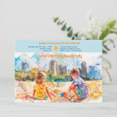 Beach Birthday Party 招待状 (スタンド正面)