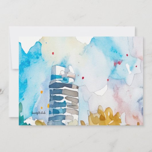 Beach Birthday Party 招待状 (裏面)