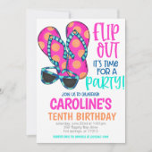 Beach Birthday Party Invitation 招待状 (正面)