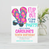 Beach Birthday Party Invitation 招待状 (スタンド正面)