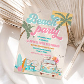 Beach Birthday Party Invitation 招待状