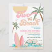 Beach Birthday Surf Party Invitation 招待状 (正面)