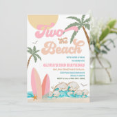 Beach Birthday Surf Party Invitation 招待状 (スタンド正面)
