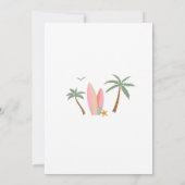 Beach Birthday Surf Party Invitation 招待状 (裏面)