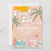 Beach Birthday Surf Party Invitation 招待状 (正面)