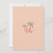 Beach Birthday Surf Party Invitation 招待状 (裏面)