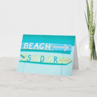 Beach Blank Note Card カード